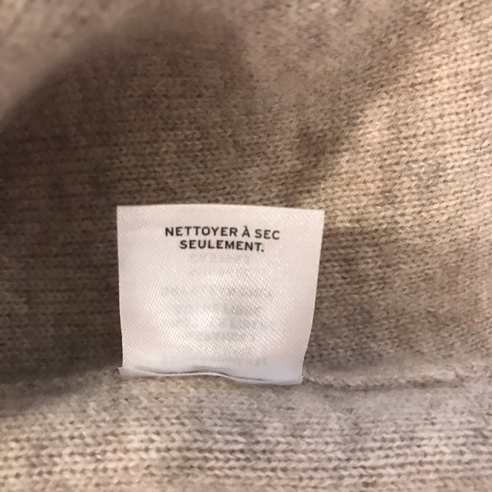 NEW!NORDSTROM SIGNATURE Long Sleeve 95% Cashmere Sweater Dress Tan SZ L - Picture 11 of 14